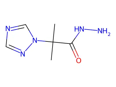 2-Methyl-2-(1H-1,2,4-triazol-1-yl)propanehydrazide structure