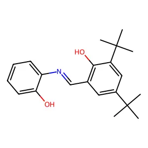 Phenol, 2,4-bis(1,1-dimethylethyl)-6-[[(2-hydroxyphenyl)imino]methyl]- structure