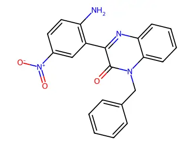 3-(2-Amino-5-nitrophenyl)-1-benzylquinoxalin-2-one structure