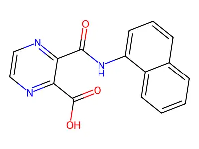 3-(Naphthalen-1-ylcarbamoyl)pyrazine-2-carboxylic acid structure