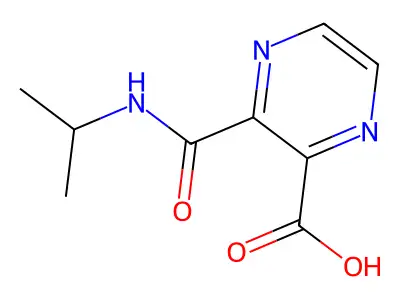 3-(Propan-2-ylcarbamoyl)pyrazine-2-carboxylic acid structure