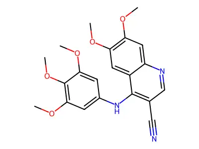 6,7-Dimethoxy-4-[(3,4,5-trimethoxyphenyl)amino]quinoline-3-carbonitrile structure