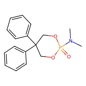 1,3,2-Dioxaphosphorinan-2-amine, N,N-dimethyl-5,5-diphenyl-, 2-oxide structure