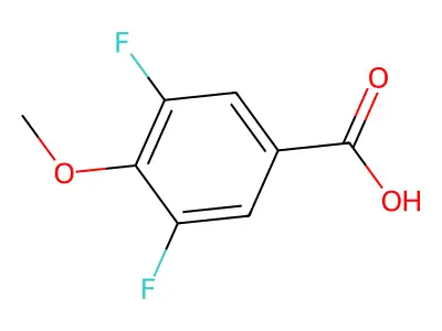 3,5-Difluoro-4-methoxybenzoic acid structure
