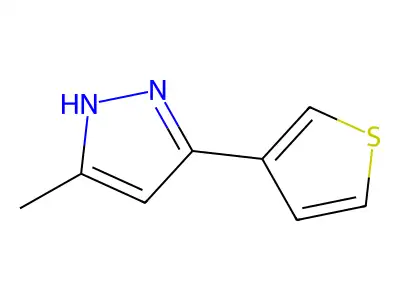 5-methyl-3-(3-thienyl)-1H-pyrazole structure