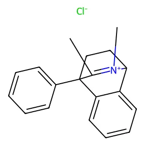 1,4-Dihydro-2,3-dimethyl-4-phenyl-1,4-ethanoisoquinolium chloride structure