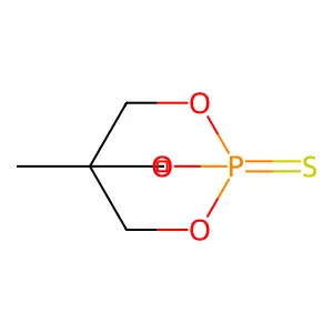 2,6,7-Trioxa-1-phosphabicyclo(2.2.2)octane, 4-methyl-, 1-sulfide structure