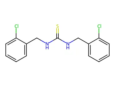 Urea, 1,3-bis(o-chlorobenzyl)-2-thio- structure