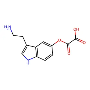 {[3-(2-Aminoethyl)-1h-indol-5-yl]oxy}(oxo)acetic acid structure