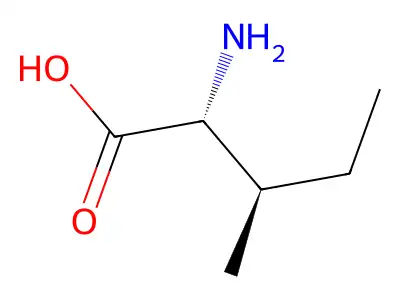D-異亮氨酸 structure