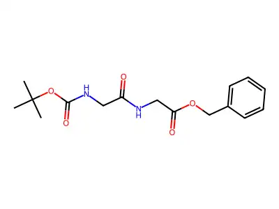 Benzyl 2-(2-{[(tert-butoxy)carbonyl]amino}acetamido)acetate structure