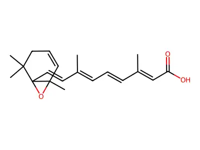 Retinoicacid,5,6-dihydro-3,4-didehydro-5,6-epoxy-,all-trans- structure