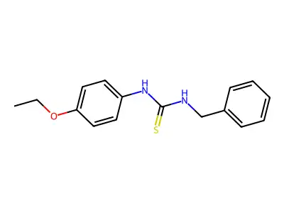 1-Benzyl-3-(4-ethoxyphenyl)thiourea structure
