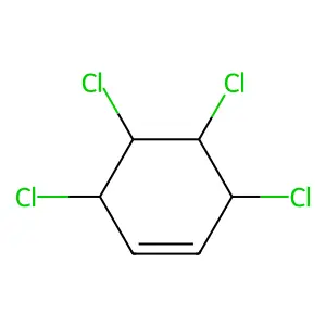 (3alpha,4alpha,5beta,6alpha)-3,4,5,6-Tetrachlorocyclohexene structure