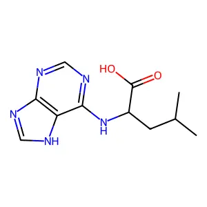 L-Leucine, N-1H-purin-6-yl- structure