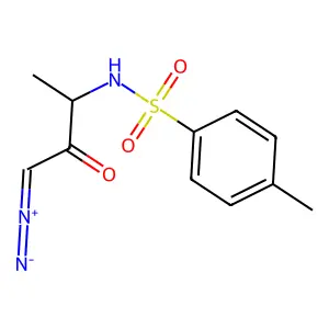 N-对甲苯磺酰-L-丙氨酸重氮甲基酮 structure