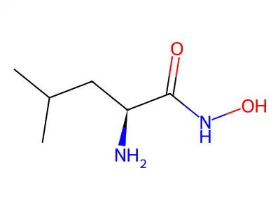 Leucine hydroxamate structure