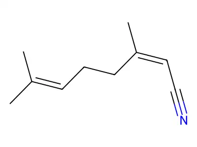 Neral nitrile structure