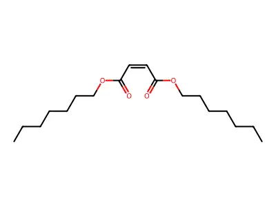 Diheptyl but-2-enedioate structure