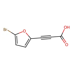 3-(5-Bromofuran-2-yl)prop-2-ynoic acid structure