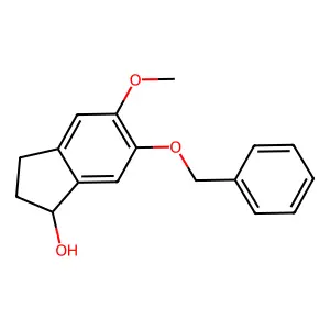 5-methoxy-6-phenylmethoxy-2,3-dihydro-1H-inden-1-ol structure