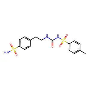 1-(4-Methylphenyl)sulfonyl-3-[2-(4-sulfamoylphenyl)ethyl]urea structure