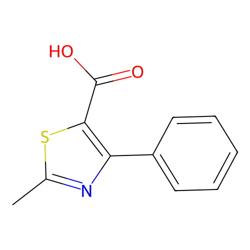 2-methyl-4-phenyl-1,3-thiazole-5-carboxylic Acid structure