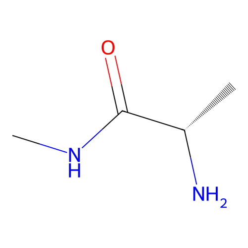 (2S)-2-amino-N-methylpropanamide structure