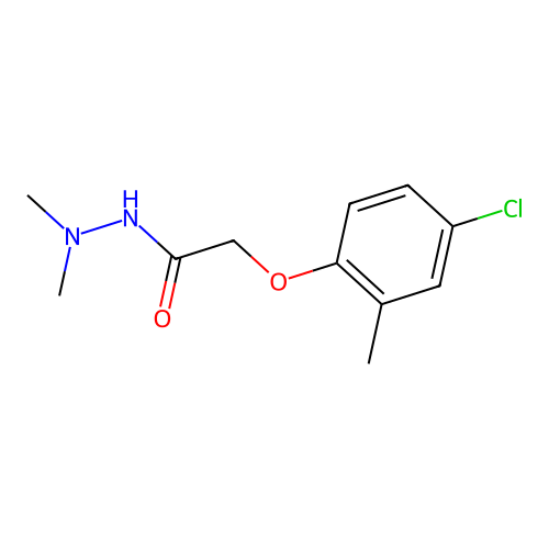 2-(4-chloro-2-methylphenoxy)-N',N'-dimethylacetohydrazide structure