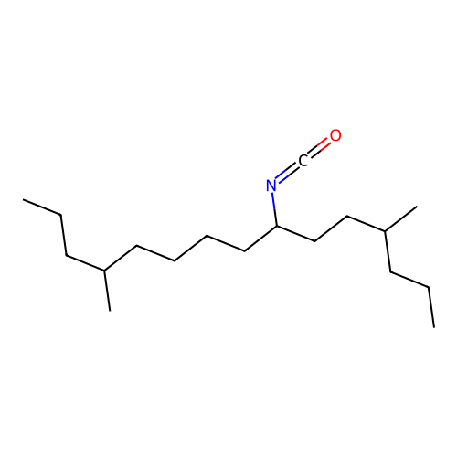 Pentadecane, 7-isocyanato-4,12-dimethyl- structure