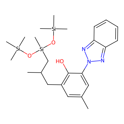 甲酚曲唑三硅氧烷 structure