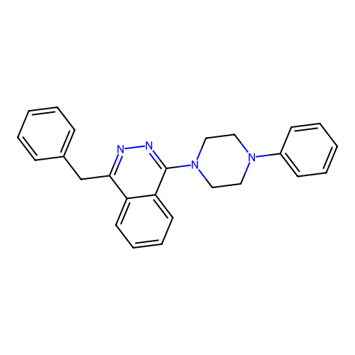 1-Benzyl-4-(4-phenylpiperazin-1-yl)phthalazine structure