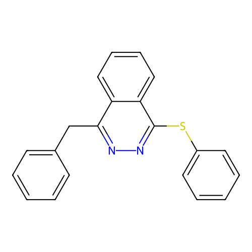 1-Benzyl-4-(phenylsulfanyl)phthalazine structure