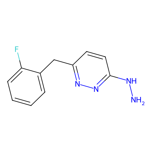 3-(2-Fluorobenzyl)-6-hydrazinopyridazine structure