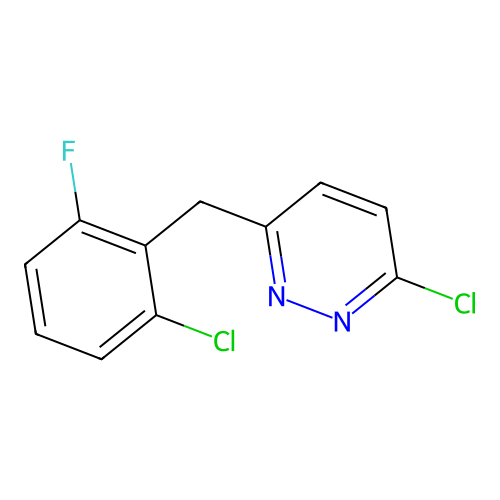 3-Chloro-6-[(2-chloro-6-fluorophenyl)methyl]pyridazine structure