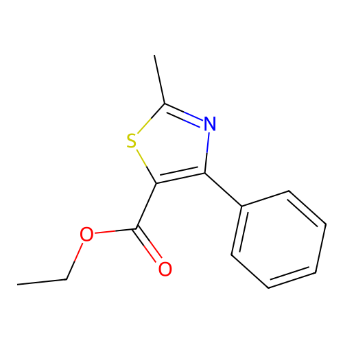 Ethyl 2-methyl-4-phenyl-1,3-thiazole-5-carboxylate structure
