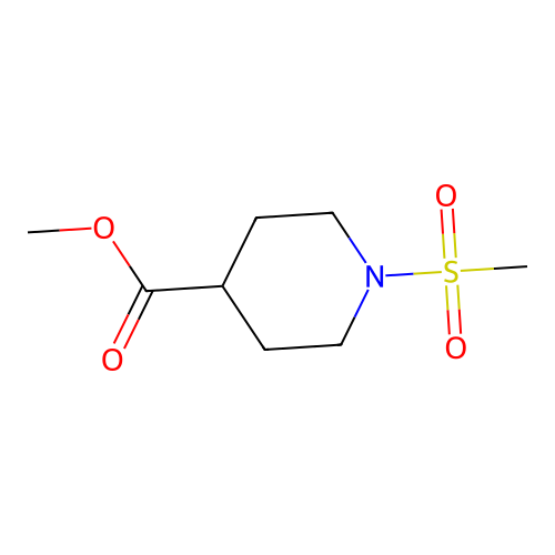 Methyl 1-(methylsulfonyl)-4-piperidinecarboxylate structure