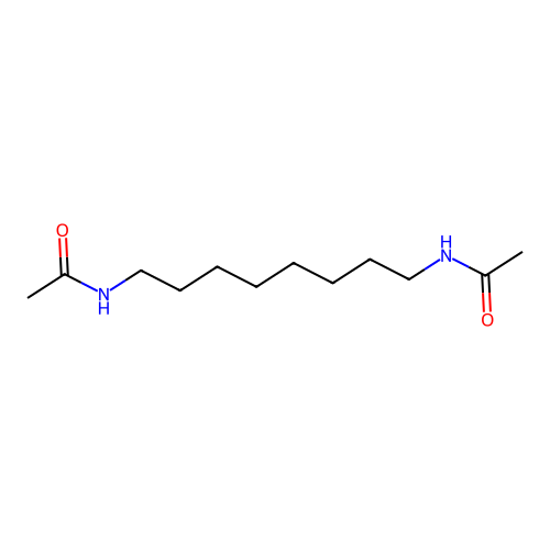 N-(8-acetamidooctyl)acetamide structure