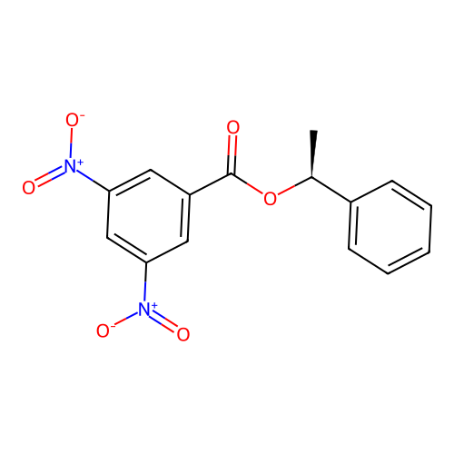 (S)-(+)-1-Phenylethyl 3,5-dinitrobenzoate structure
