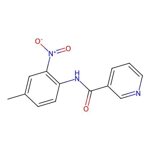 N-(4-methyl-2-nitrophenyl)pyridine-3-carboxamide structure