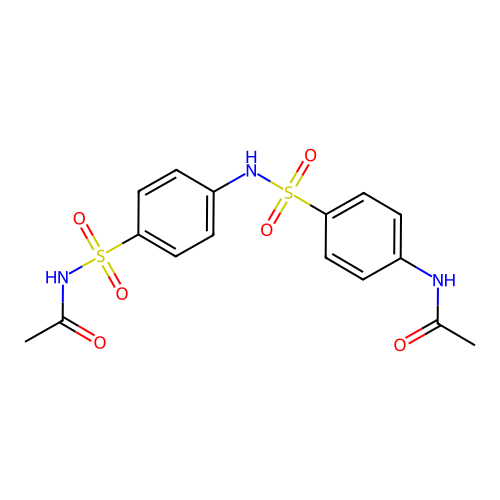 N-{[4-({[4-(acetylamino)phenyl]sulfonyl}amino)phenyl]sulfonyl}acetamide structure