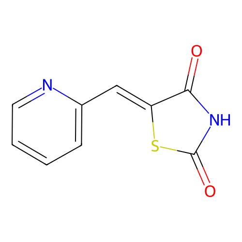 (Z)-5-(pyridin-2-ylmethylene)thiazolidine-2,4-dione structure