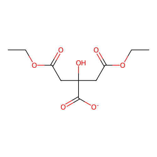 1,2,3-Propanetricarboxylicacid, 2-hydroxy-, 1,2-diethyl ester structure