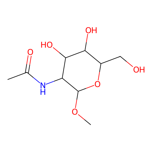 N-[4,5-dihydroxy-6-(hydroxymethyl)-2-methoxyoxan-3-yl]acetamide structure