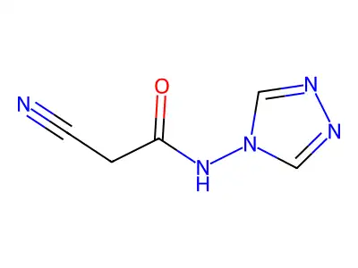 2-cyano-N-(1,2,4-triazol-4-yl)acetamide structure