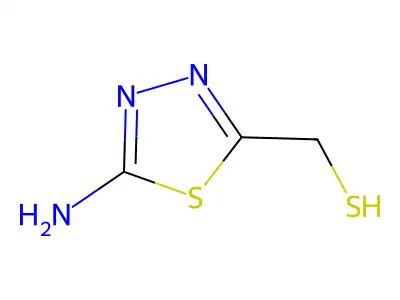 1,3,4-Thiadiazole, 2-amino-5-(mercaptomethyl)- structure