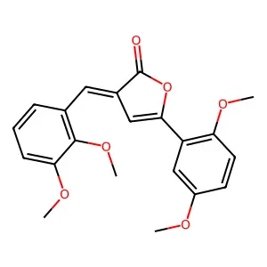 5-(2,5-Dimethoxyphenyl)-3-[(2,3-dimethoxyphenyl)methylene]-2(3H)-furanone structure