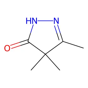 2,4-dihydro-4,4,5-trimethyl-3H-pyrazol-3-one structure