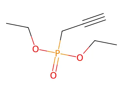 3-Diethoxyphosphorylprop-1-yne structure