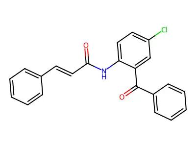 N-(2-benzoyl-4-chlorophenyl)-3-phenylprop-2-enamide structure